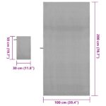 vidaXL Sada športových uterákov Iný Tmavo šedá látka – Obrázok 8