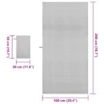 vidaXL Sada športových uterákov 2 pcs Sivá látka – Obrázok 8