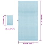 vidaXL Sada športových uterákov Iný Modrá látka – Obrázok 8