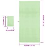 vidaXL Sada športových uterákov Iný Zelená látka – Obrázok 8