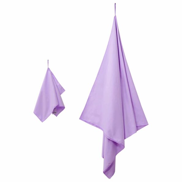 vidaXL Sada športových uterákov 2 pcs Fialová látka – Obrázok 3