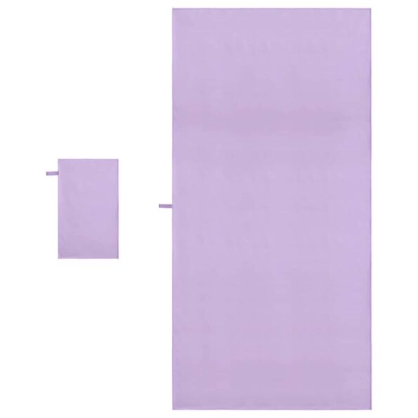 vidaXL Sada športových uterákov 2 pcs Fialová látka – Obrázok 4