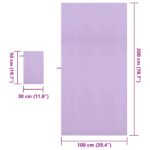 vidaXL Sada športových uterákov 2 pcs Fialová látka – Obrázok 8