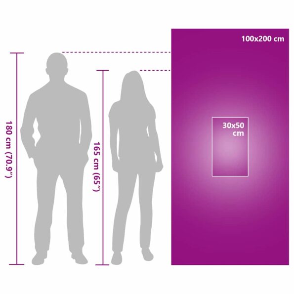 vidaXL Sada športových uterákov 2 pcs Fialová látka – Obrázok 9