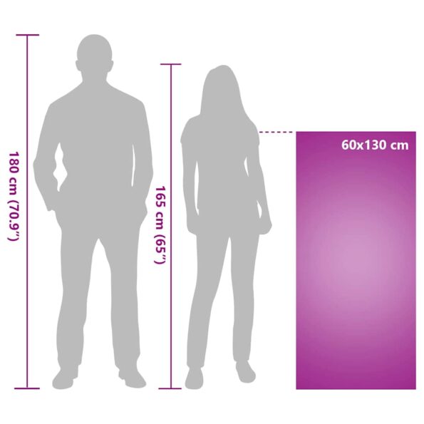 vidaXL Vonkajšie uteráky na stoličky 2 pcs Čierna 130 x 60 cm – Obrázok 10