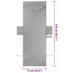 vidaXL Osušky pre ležadlo 2 pcs Tmavo šedá 210 x 75 cm – Obrázok 10