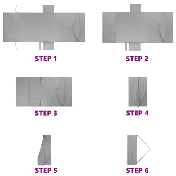 vidaXL Osušky pre ležadlo 2 pcs Tmavo šedá 210 x 75 cm – Obrázok 12