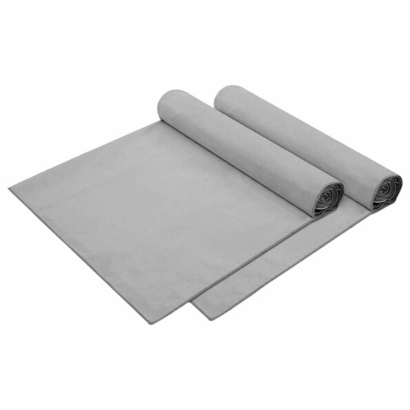 vidaXL Osušky pre ležadlo 2 pcs Tmavo šedá 210 x 75 cm – Obrázok 2