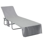 vidaXL Osušky pre ležadlo 2 pcs Tmavo šedá 210 x 75 cm – Obrázok 3