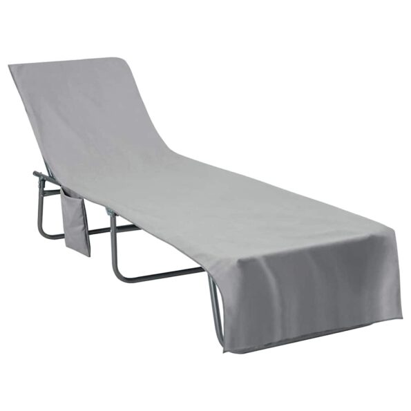 vidaXL Osušky pre ležadlo 2 pcs Tmavo šedá 210 x 75 cm – Obrázok 3