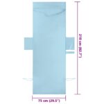 vidaXL Osušky pre ležadlo 2 pcs Modrá 210 x 75 cm Polyester a polyamid – Obrázok 10