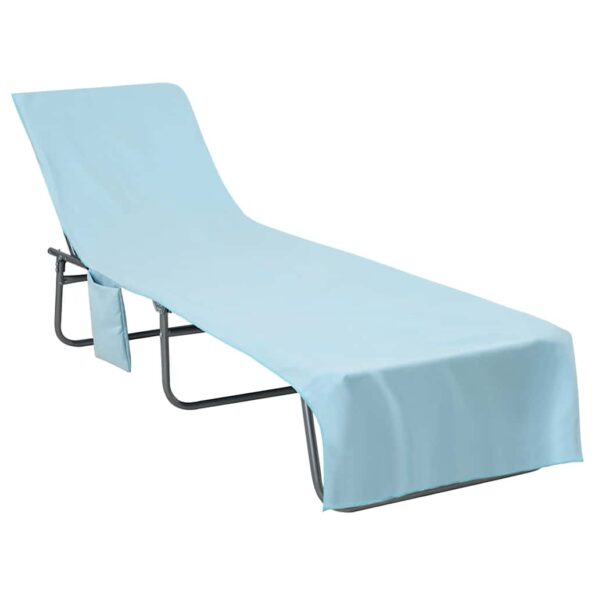 vidaXL Osušky pre ležadlo 2 pcs Modrá 210 x 75 cm Polyester a polyamid – Obrázok 3