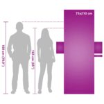 vidaXL Osušky pre ležadlo 2 pcs Fialová 210 x 75 cm – Obrázok 11