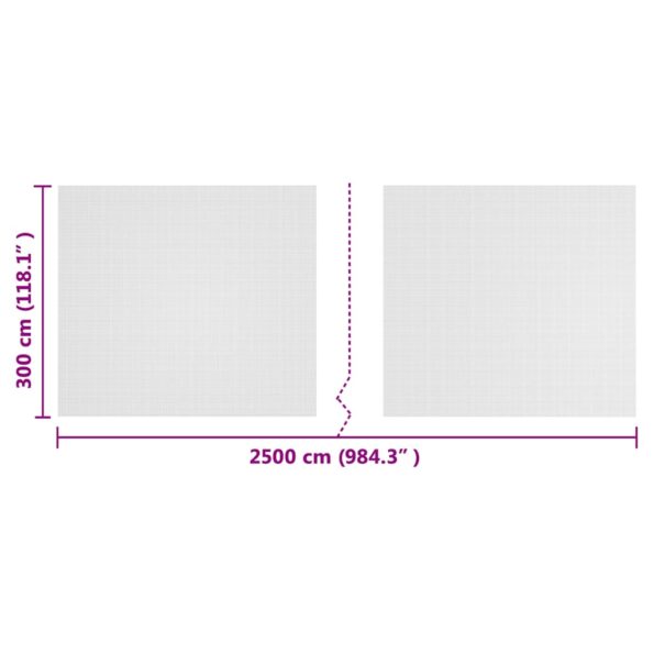 vidaXL Sieť proti hmyzu Biela 3 x 25 m HDPE – Obrázok 6