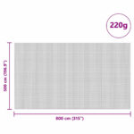 vidaXL Kryt na silo Zelená 8 x 5 m HDPE – Obrázok 7
