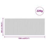 vidaXL Kryt na silo Zelená 12 x 5 m HDPE – Obrázok 7