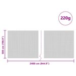 vidaXL Kryt na silo Zelená 24 x 5 m HDPE – Obrázok 7