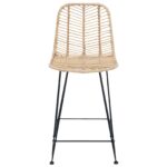 vidaXL Barová stolička 2 pcs Prírodná 44,5 x 54,5 x 97,5 cm – Obrázok 5