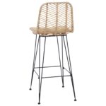 vidaXL Barová stolička 2 pcs Prírodná 44,5 x 53 x 111 cm – Obrázok 7