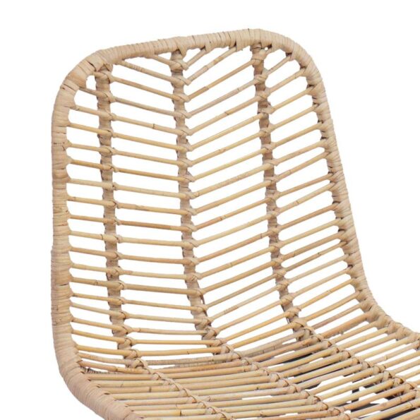 vidaXL Barová stolička 2 pcs Prírodná 44,5 x 53 x 111 cm – Obrázok 8