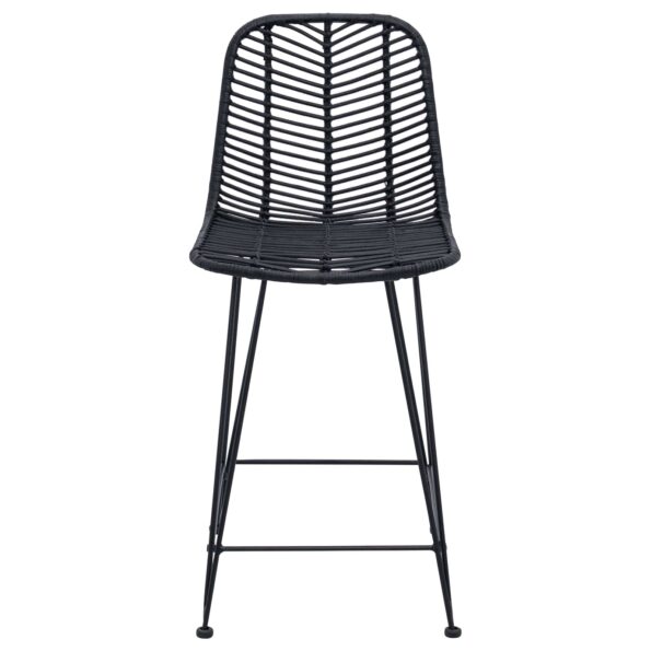 vidaXL Barová stolička 2 pcs Čierna 44,5 x 54,5 x 97,5 cm – Obrázok 5