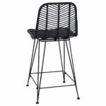 vidaXL Barová stolička 2 pcs Čierna 44,5 x 54,5 x 97,5 cm – Obrázok 7