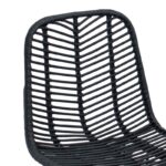 vidaXL Barová stolička 2 pcs Čierna 44,5 x 54,5 x 97,5 cm – Obrázok 8