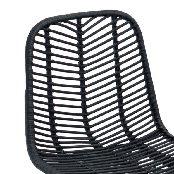vidaXL Barová stolička 2 pcs Čierna 44,5 x 54,5 x 97,5 cm – Obrázok 8