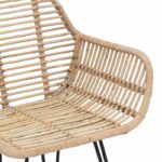 vidaXL Jedálenská stolička 2 pcs Prírodná 55 x 50 x 74 cm – Obrázok 9