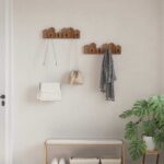 vidaXL Vešiak Hnedá 48 x 8 x 15 cm Masívne mahagónové drevo – Obrázok 3