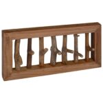 vidaXL Háčik na kabáty Prírodná 50 x 10 x 25 cm – Obrázok 2