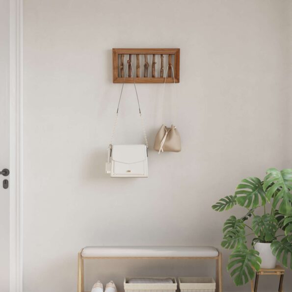 vidaXL Háčik na kabáty Prírodná 50 x 10 x 25 cm – Obrázok 3