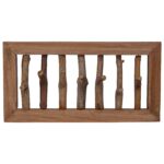 vidaXL Háčik na kabáty Prírodná 50 x 10 x 25 cm – Obrázok 5
