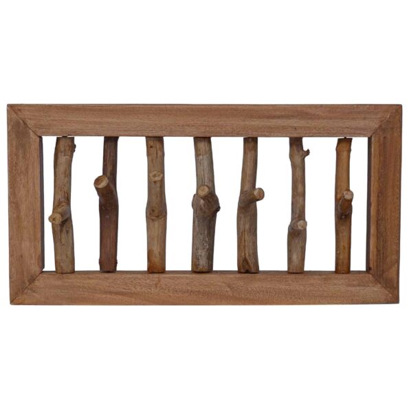 vidaXL Háčik na kabáty Prírodná 50 x 10 x 25 cm – Obrázok 5