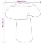 vidaXL Stolička Prírodná 35 x 35 x 35 cm Husté teakové drevo – Obrázok 11