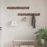 vidaXL Vešiak Hnedá 50 x 8 x 12 cm Masívne obnovené drevo – Obrázok 3