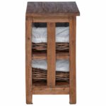 vidaXL Bočný stôl Hnedá 38 x 28 x 50 cm Mahagónový masív – Obrázok 6