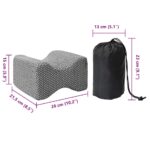 vidaXL Vankúš s vankúšom Sivá 26 x 21 x 15 cm Polyester – Obrázok 10