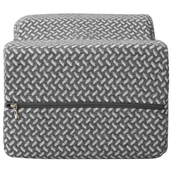 vidaXL Vankúš s vankúšom Sivá 26 x 21 x 15 cm Polyester – Obrázok 6