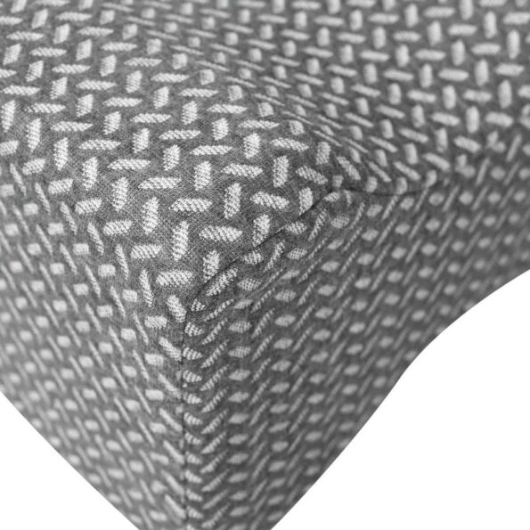 vidaXL Vankúš s vankúšom Sivá 26 x 21 x 15 cm Polyester – Obrázok 7