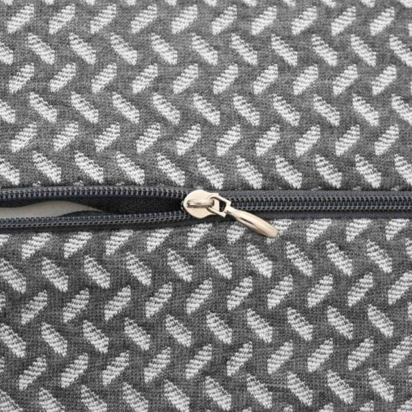 vidaXL Vankúš s vankúšom Sivá 26 x 21 x 15 cm Polyester – Obrázok 8