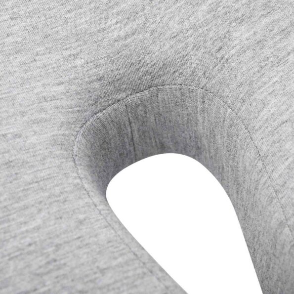 vidaXL Vankúš s vankúšom Svetlosivá 50 x 43 x 10 cm Bavlna – Obrázok 8