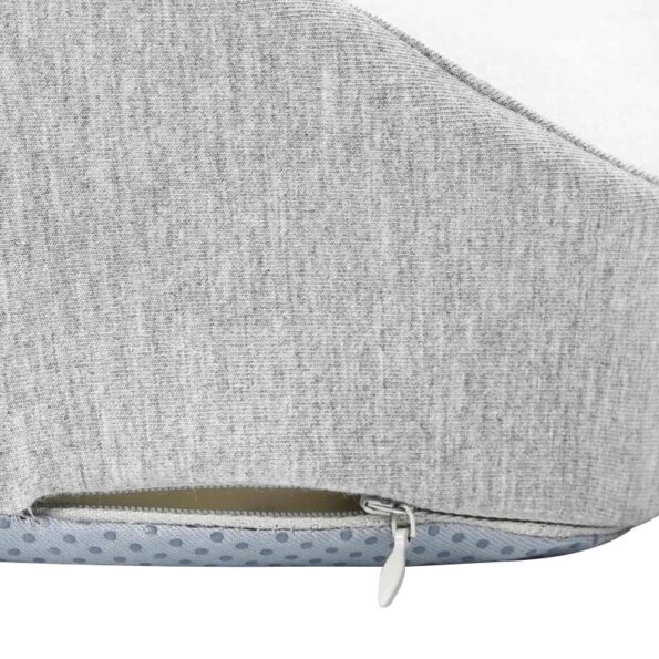vidaXL Vankúš s vankúšom Svetlosivá 50 x 43 x 10 cm Bavlna – Obrázok 9