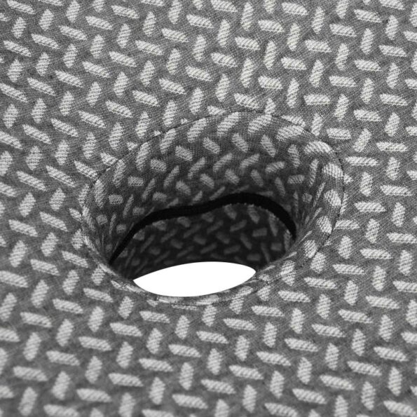 vidaXL Vankúš s vankúšom Sivá 60 x 37 x 13 cm Polyester – Obrázok 8