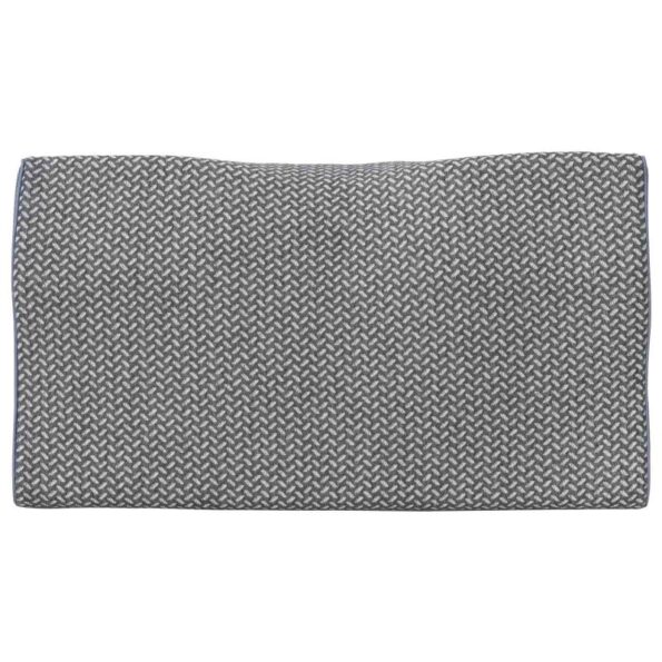 vidaXL Vankúš s vankúšom Sivá 60 x 34 x 11 cm Polyester – Obrázok 4