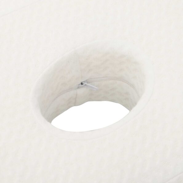 vidaXL Vankúš s vankúšom Biela 55 x 36 x 10 cm Polyester – Obrázok 8