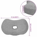 vidaXL Vankúš s vankúšom Sivá 55 x 36 x 10 cm Polyester – Obrázok 11