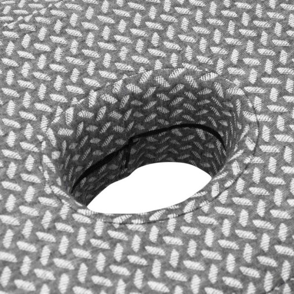 vidaXL Vankúš s vankúšom Sivá 55 x 36 x 10 cm Polyester – Obrázok 8