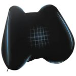 vidaXL Vankúš s vankúšom Nastaviteľná Čierna 42 x 32 x 14 cm Polyester