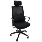 vidaXL Vankúš s vankúšom Nastaviteľná Čierna 42 x 32 x 14 cm Polyester – Obrázok 2